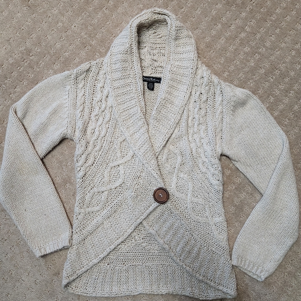 Chunky cable knit cardigan